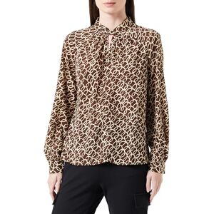 baradello Långärmad damblus, brun-beige, S baradello Långärmad damblus, brun-beige, S
