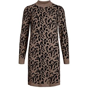 Object OBJRAY L/S stickad klänning AOP NOOS, Fossil/Aop: svart liten djurjacka, S Object OBJRAY L/S stickad klänning AOP NOOS, Fossil/Aop: svart liten djurjacka, S
