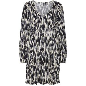 VERO MODA Vmeasy Joy L/S kort klänning WVN Ga klänning, Björk/aop: marinblå blazer Josey, L VERO MODA Vmeasy Joy L/S kort klänning WVN Ga klänning, Björk/aop: marinblå blazer Josey, L