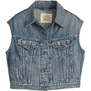 Levi's Shrunken 90S väst stop blinkande väst, Stopp flaxing väst, XXS Levi's Shrunken 90S väst stop blinkande väst, Stopp flaxing väst, XXS