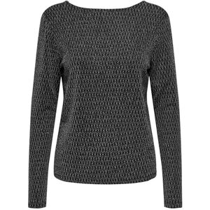 ONLY Onlcarol L/S 2-vägs Glitter Mix Top JRS topp, svart/detalj: Harlekin silver, XS dam, Svart/detalj: Harlekin silver, XS ONLY Onlcarol L/S 2-vägs Glitter Mix Top JRS topp, svart/detalj: Harlekin silver, XS dam, Svart/detalj: Harlekin silver, XS