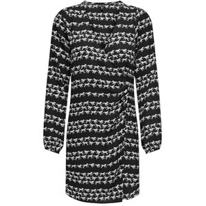 ONLY ONLALMA Life Poly L/S GINA Dress AOP, Black/Aop:582 Ren häst Run, M ONLY ONLALMA Life Poly L/S GINA Dress AOP, Black/Aop:582 Ren häst Run, M