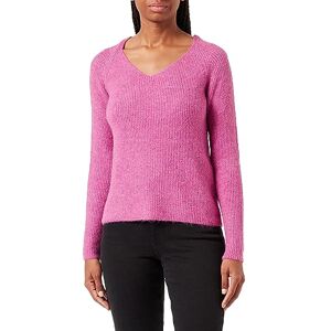 PIECES Bestseller A/S Dam Pcellen Ls V-neck Knit Noos Bc pullover, Strålande orkidé, L PIECES Bestseller A/S Dam Pcellen Ls V-neck Knit Noos Bc pullover, Strålande orkidé, L