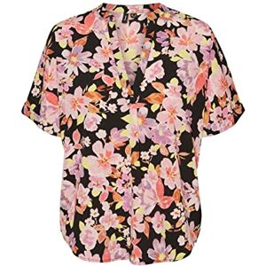 VERO MODA Kvinnlig topp VMLUCIA SS Wide TOP WVN CUR, svart, 44 VERO MODA Kvinnlig topp VMLUCIA SS Wide TOP WVN CUR, svart, 44