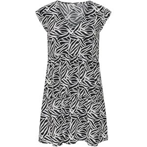 ONLY Onlnova Life Vis S/S Thia Dress AOP, svart, XS ONLY Onlnova Life Vis S/S Thia Dress AOP, svart, XS