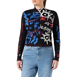 Desigual T-shirt för kvinnor Ts_Chloe, svart, M Desigual T-shirt för kvinnor Ts_Chloe, svart, M