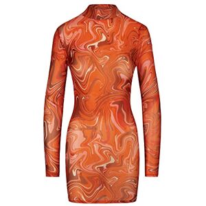 APART Fashion damklänning, Orange flerfärgad, 34 APART Fashion damklänning, Orange flerfärgad, 34