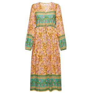 aleva Damsommarklänning 15926488-AL04, persika flerfärgad, XL, Sommarklänning, XL aleva Damsommarklänning 15926488-AL04, persika flerfärgad, XL, Sommarklänning, XL