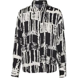 VERO MODA VMCINDY Cleo L/S skjorta WVN GA, Black/Aop: cleo, S VERO MODA VMCINDY Cleo L/S skjorta WVN GA, Black/Aop: cleo, S
