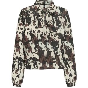 ONLY Onlnova Life Vis L/S Tyla Bow Top, Choklad lab, XS ONLY Onlnova Life Vis L/S Tyla Bow Top, Choklad lab, XS