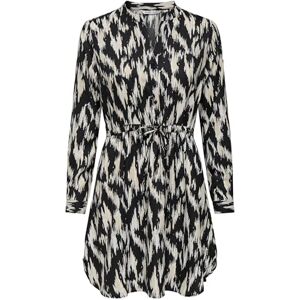 ONLY Onlcory L/S V-hals tunika WVN Noos, Black/Aop: 581 svart scarlett, XS ONLY Onlcory L/S V-hals tunika WVN Noos, Black/Aop: 581 svart scarlett, XS