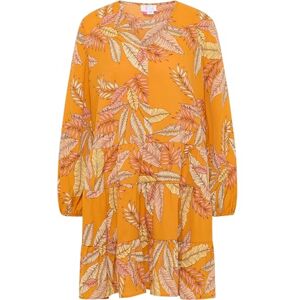 IZIA Långärmad damklänning, 21325329-IZ01, orange, flerfärgad, L, Långärmad klänning, L IZIA Långärmad damklänning, 21325329-IZ01, orange, flerfärgad, L, Långärmad klänning, L