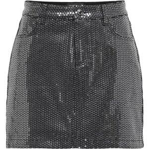 ONLY ONLZERA MW paljett kort kjol XT PNT, Svart/detalj: w. Mörka sequins, M ONLY ONLZERA MW paljett kort kjol XT PNT, Svart/detalj: w. Mörka sequins, M