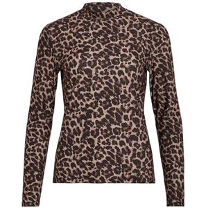 Vila dam Vileoa L/S rollneck top Noos långärmad tröja, Nomad/leo, L Vila dam Vileoa L/S rollneck top Noos långärmad tröja, Nomad/leo, L