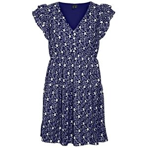 VERO MODA Bestseller A/S VMSONEY LACE SL V-hals kort klänning WVN klänning, marinblå blazer/detalj: snövita linjer, XL, Marinblazer/detaljer: snow white lines, XL VERO MODA Bestseller A/S VMSONEY LACE SL V-hals kort klänning WVN klänning, marinblå blazer/detalj: snövita linjer, XL, Marinblazer/detaljer: snow white lines, XL