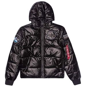 Alpha Industries dam huva puffer NASA Wmn jacka, Svart, XL Alpha Industries dam huva puffer NASA Wmn jacka, Svart, XL