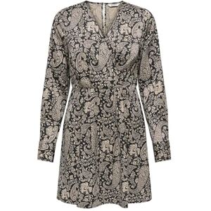 ONLY Onljane Life L/S Jayde Dress WVN, svart, XS ONLY Onljane Life L/S Jayde Dress WVN, svart, XS