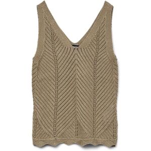 VERO MODA dam Vmnoel Sl V-hals topp Fr, Silver Mink, M VERO MODA dam Vmnoel Sl V-hals topp Fr, Silver Mink, M