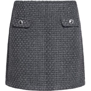 PIECES Dam Pcnua Hw kort Boucle kjol Pa Mini, Mörkgrå blandning, L, Mörkgrå blandning, L PIECES Dam Pcnua Hw kort Boucle kjol Pa Mini, Mörkgrå blandning, L, Mörkgrå blandning, L