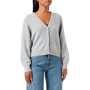 VERO MODA Bestseller A/S VMDOFWOOL LS V-NK Button Cardi GA NOOS kofta, ljusgrå melange, XXL, Light Grey Melange, XXL VERO MODA Bestseller A/S VMDOFWOOL LS V-NK Button Cardi GA NOOS kofta, ljusgrå melange, XXL, Light Grey Melange, XXL