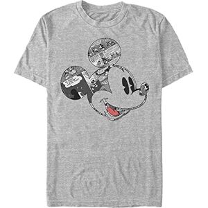 Disney Unisex Musse Comic Mouse Organic kortärmad T-shirt, Melange grå, M Disney Unisex Musse Comic Mouse Organic kortärmad T-shirt, Melange grå, M