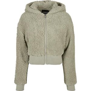 Urban Classics Dam damer kort överdimensionerad sherpajacka jacka, softsalvia, 5XL Urban Classics Dam damer kort överdimensionerad sherpajacka jacka, softsalvia, 5XL