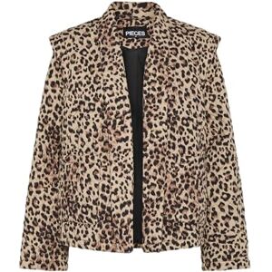 PIECES Pcsaroline kort tryckt jacka, Tannin, S PIECES Pcsaroline kort tryckt jacka, Tannin, S