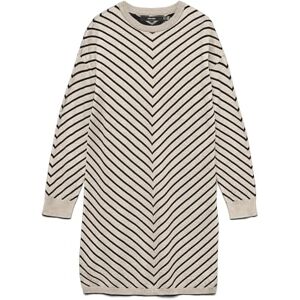 VERO MODA Damer Vmcapricorn Ls O-Neck Short Dress Bf, Björk, M VERO MODA Damer Vmcapricorn Ls O-Neck Short Dress Bf, Björk, M