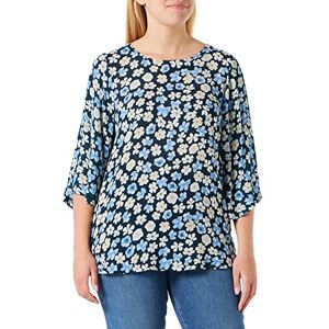 KAFFE Dam blus vingärm vanlig passform Katara bärnsten blus, Midnatt/blått blomtryck, 36 KAFFE Dam blus vingärm vanlig passform Katara bärnsten blus, Midnatt/blått blomtryck, 36