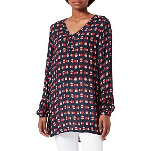 KAFFE KAjame Tunic jacka, mörkblå/röd grafisk prick, 34 dam KAFFE KAjame Tunic jacka, mörkblå/röd grafisk prick, 34 dam
