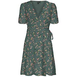 VERO MODA Bestseller A/S VMSMILLA kort V-hals WRAP klänning WVN GA klänning, Laurel Wreath/AOP:Vega, S, Laurel Wreath/Aop: vega, S VERO MODA Bestseller A/S VMSMILLA kort V-hals WRAP klänning WVN GA klänning, Laurel Wreath/AOP:Vega, S, Laurel Wreath/Aop: vega, S