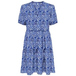ONLY Onlnova Life Vis S/S Thea Dress AOP, palats blå, M ONLY Onlnova Life Vis S/S Thea Dress AOP, palats blå, M