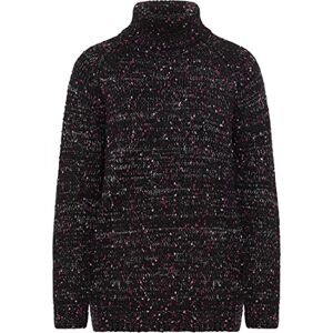 hoona stickad tröja för kvinnor, Svart rosa, XS/S hoona stickad tröja för kvinnor, Svart rosa, XS/S