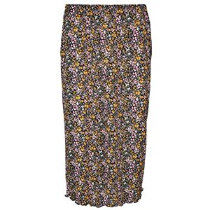 VERO MODA Dam VMJEASY HW Calf Skirt JRS Rock, Black/AOP: Cille Radiant Yellow, S, Svart/Aop: cille radiant gul, S VERO MODA Dam VMJEASY HW Calf Skirt JRS Rock, Black/AOP: Cille Radiant Yellow, S, Svart/Aop: cille radiant gul, S