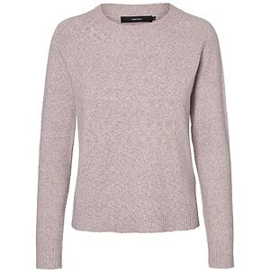 VERO MODA Stickad damtröja VMDOFFY tröja, Trärosa/detalj: melerad, XL VERO MODA Stickad damtröja VMDOFFY tröja, Trärosa/detalj: melerad, XL
