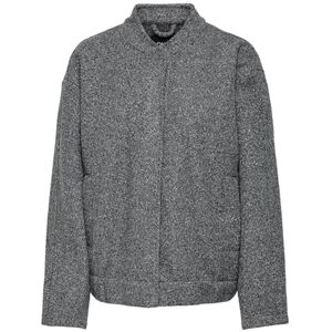 ONLY ONLGAIA Boucle Bomber OTW OS bomberjacka, mörkgrå melange, XL, Mörkgrå melange, XL ONLY ONLGAIA Boucle Bomber OTW OS bomberjacka, mörkgrå melange, XL, Mörkgrå melange, XL