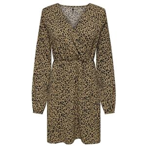 ONLY ONLGLENDA L/S WRAP Dress JRS, Tecknad/Aop: jrs Urban Leo, S ONLY ONLGLENDA L/S WRAP Dress JRS, Tecknad/Aop: jrs Urban Leo, S