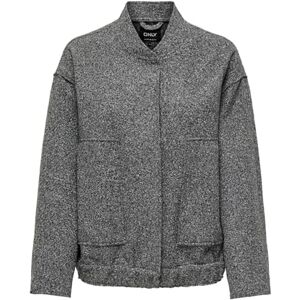 ONLY ONLGAIA damblus jacka, Mörkgrå melange, S ONLY ONLGAIA damblus jacka, Mörkgrå melange, S