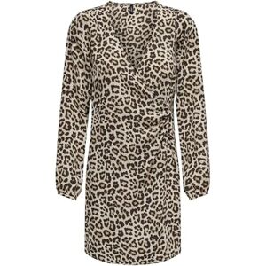 ONLY ONLALMA Life Poly L/S GINA Dress AOP, Pumice Stone/Aop:599 Leo, XS ONLY ONLALMA Life Poly L/S GINA Dress AOP, Pumice Stone/Aop:599 Leo, XS