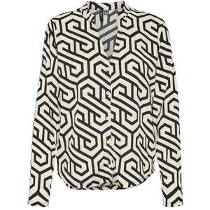VERO MODA dam Vmmerve Ls Shirt JRS Boo långärmad tröja, Björk (aop): grap, S VERO MODA dam Vmmerve Ls Shirt JRS Boo långärmad tröja, Björk (aop): grap, S
