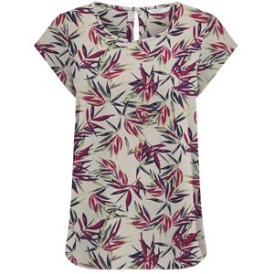 ONLY Onlnova Life S/S Top AOP Ptm T-shirt för kvinnor, Cloud Dancer/Aop:476 True Leaf, 36 ONLY Onlnova Life S/S Top AOP Ptm T-shirt för kvinnor, Cloud Dancer/Aop:476 True Leaf, 36