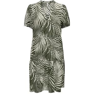 ONLY Onlnova Life Vis S/S Thea Dress AOP sommarklänning, Grön, XS ONLY Onlnova Life Vis S/S Thea Dress AOP sommarklänning, Grön, XS