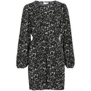 Vila dam Vipeffi L/S klänning Noos klänning, Black Beauty/Aop: dew, XS Vila dam Vipeffi L/S klänning Noos klänning, Black Beauty/Aop: dew, XS