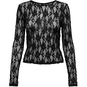 ONLY Endast Onlalba L/S spets topp JRS, svart, XS ONLY Endast Onlalba L/S spets topp JRS, svart, XS