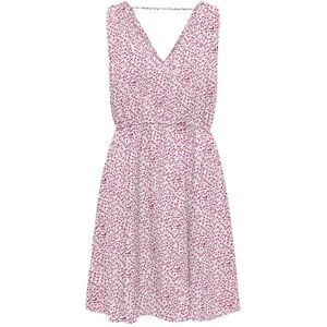 ONLY Onlnova Life Vis Sara String Dress AOP, Fuchsia Fedora, M ONLY Onlnova Life Vis Sara String Dress AOP, Fuchsia Fedora, M