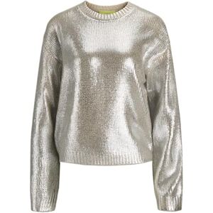 JJXX JACK & JONES Jxsilvia Crew Neck Knit, SILVER, M JJXX JACK & JONES Jxsilvia Crew Neck Knit, SILVER, M