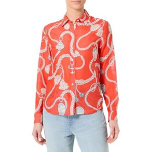 GANT REG SAILING PRINT COT SILK SHIRT, Marled Red, 42 GANT REG SAILING PRINT COT SILK SHIRT, Marled Red, 42