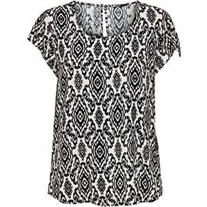 ONLY Onlgusta Life S/S Noos Ptm Top, Cloud Dancer/Aop: ikat, XS ONLY Onlgusta Life S/S Noos Ptm Top, Cloud Dancer/Aop: ikat, XS