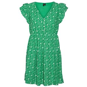 VERO MODA Bestseller A/S VMSONEY LACE SL V-hals kort klänning WVN klänning, ljus grön/detalj: snövita linjer, XS, Ljusgrön/detaljer: snow white lines, XS VERO MODA Bestseller A/S VMSONEY LACE SL V-hals kort klänning WVN klänning, ljus grön/detalj: snövita linjer, XS, Ljusgrön/detaljer: snow white lines, XS