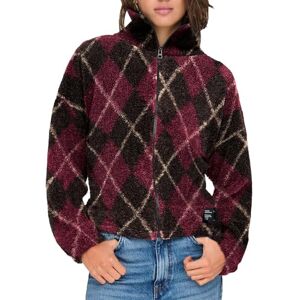 ONLY Onleline Life L/S dragkedja teddy SWT, Svart kaffe, S ONLY Onleline Life L/S dragkedja teddy SWT, Svart kaffe, S
